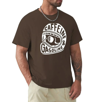 カフェイン＆ガソリン モトグラフィックTシャツ — 100%コットン | S–6XL | 11色