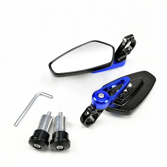Motorcycle Bar End Rearview Mirrors – CNC Aluminum 7/8" 22mm