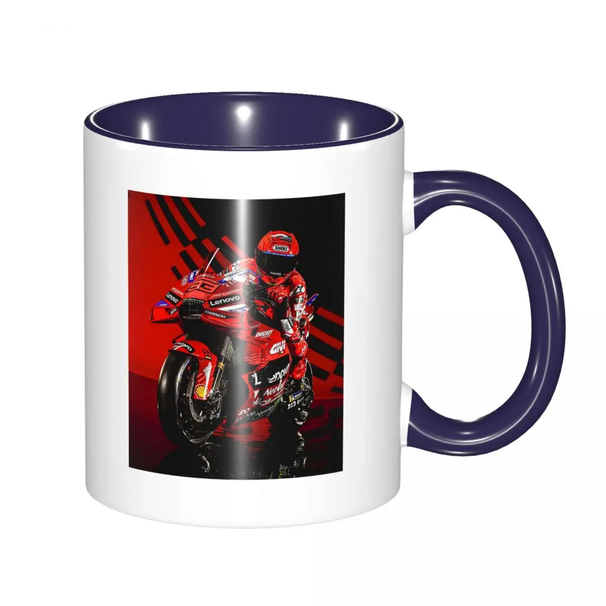 Mug à café de course moto – Tasse en céramique, cadeau pour motards