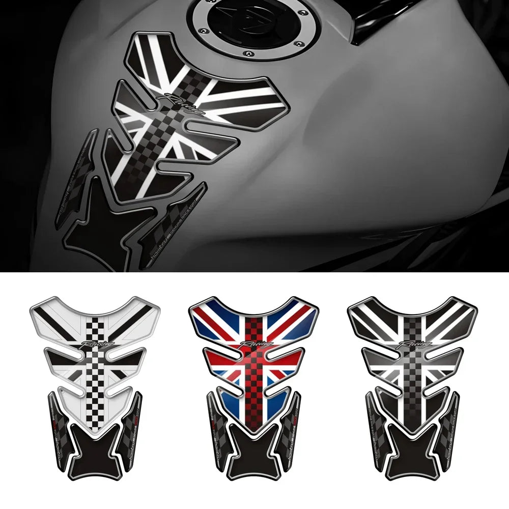 3D Motorcycle Fuel Tank Pad Protector Sticker – Epoxy Resin, Waterproof