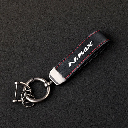 Carbon Fiber Motorcycle Keychain – Split Ring Key Pendant
