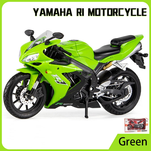1:12 Scale Racing Motorcycle Diecast Model – Alloy Collectible with Shock Absorbers