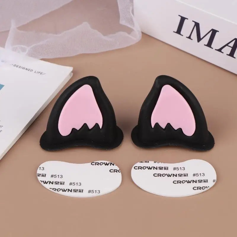 Adhesive Motorcycle Helmet Cat Ears