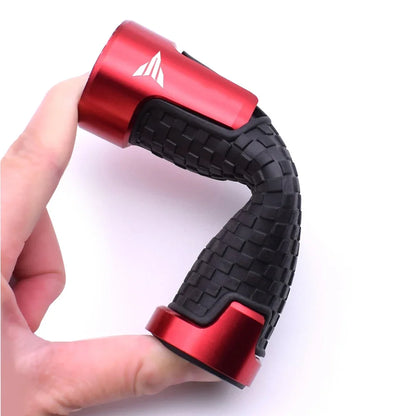 CNC Motorcycle Handlebar Grips 7/8" 22mm | Rubber Gel Aluminum