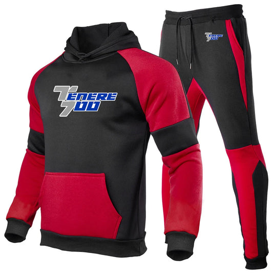 Men's Motorcycle Rider Hoodie & Pants Co-ord Suit – Spring & Autumn