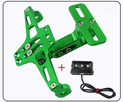 CNC Motorcycle Tail Tidy License Plate Holder with LED Light