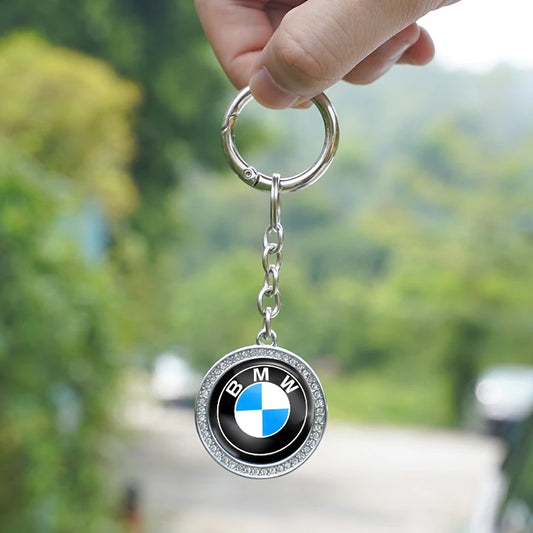 Rhinestone Premium Keychain Motorcycle