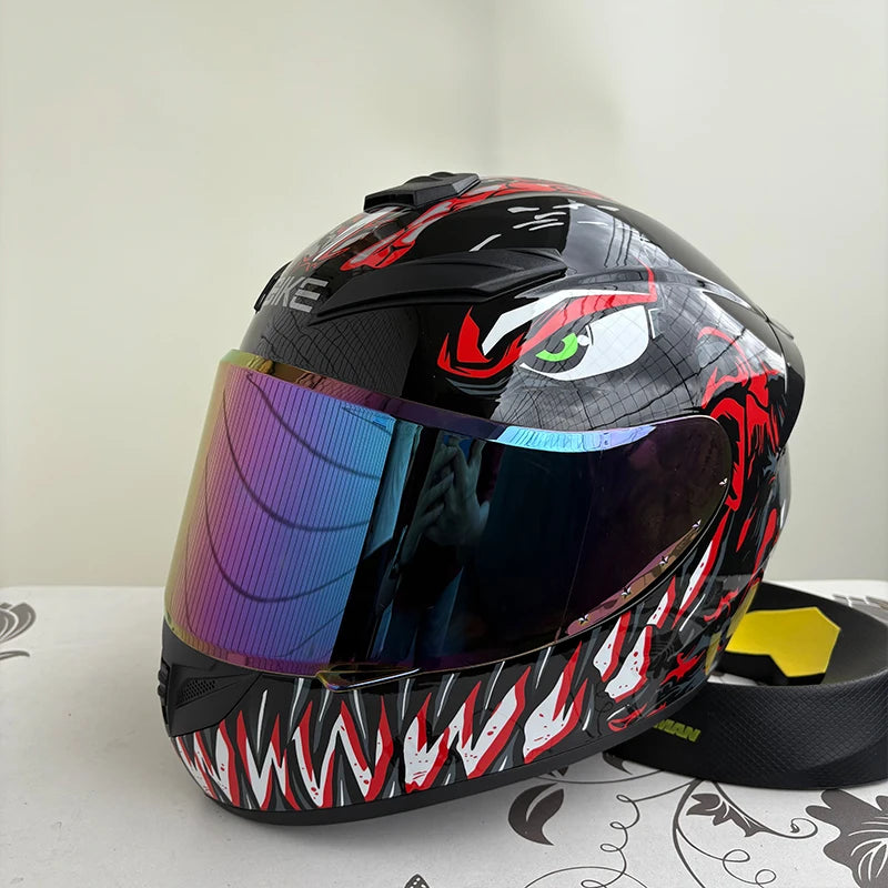 Full Face Motorcycle Helmet – Anti-Fog & Waterproof | Unisex