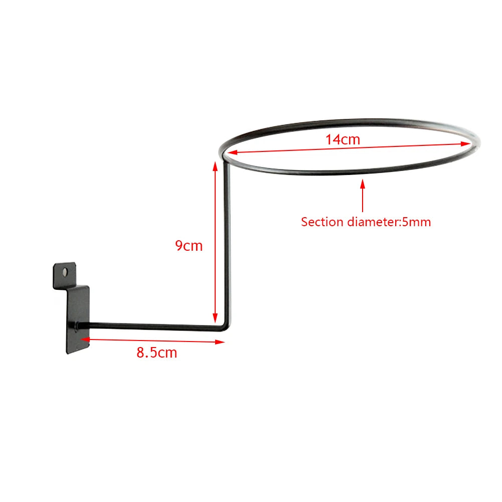 Metal Motorcycle Helmet Wall Stand – Anti-Corrosion Coated Hanger Rack