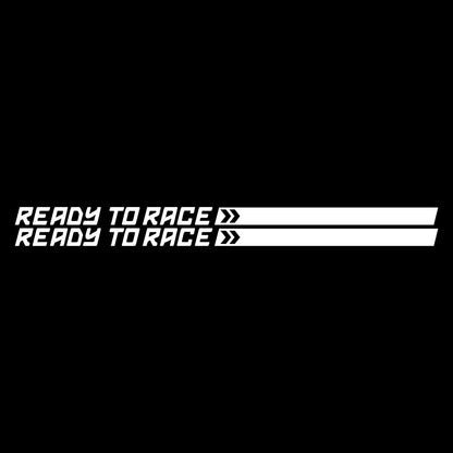 Ready to Race Motorcycle Decal Sticker – 22cm | 4 Colors