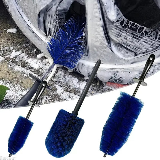 Long Handle Car & Motorcycle Wheel Cleaning Brush – Rim Detailing Tool