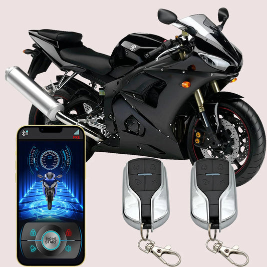 Bluetooth Motorcycle Alarm & Immobilizer – PKE Auto-Sense | Remote Start | App Control