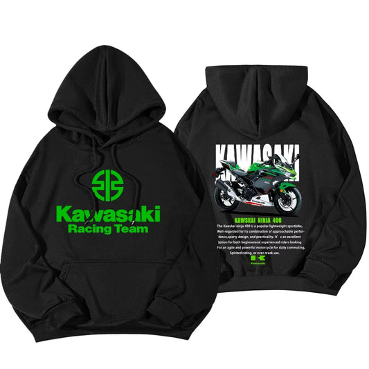 Ninja 400 Racing Team Hoodie – Motorcycle Print Sweatshirt