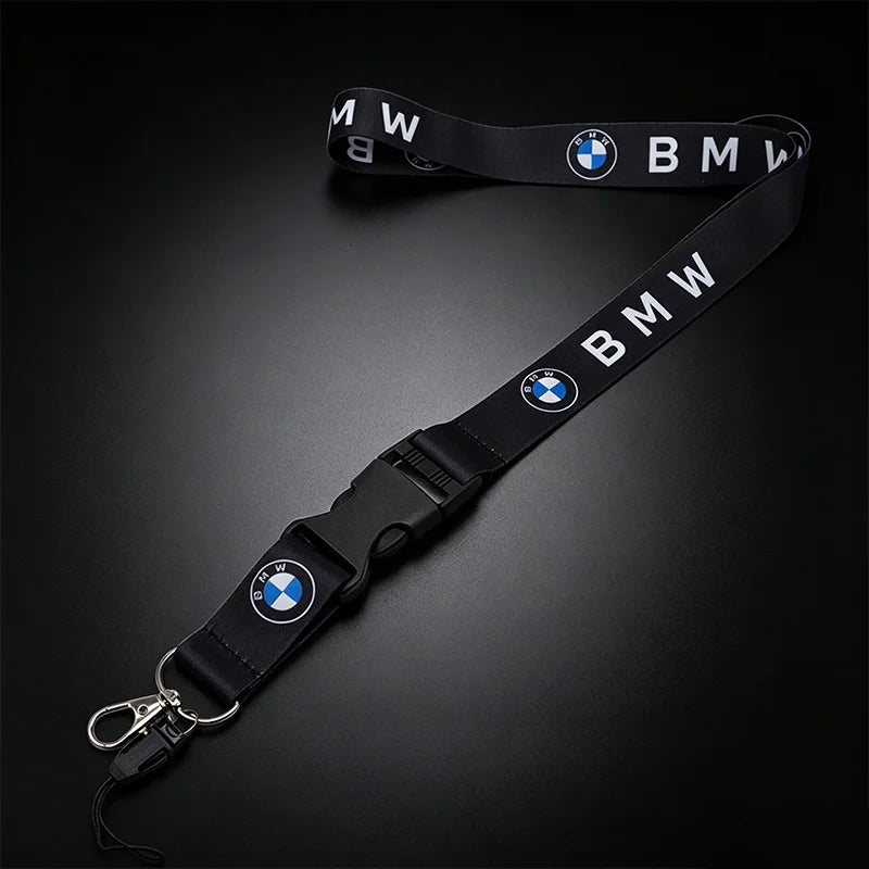 Motorsport Performance Nylon Lanyard Keychain – Emblem Print