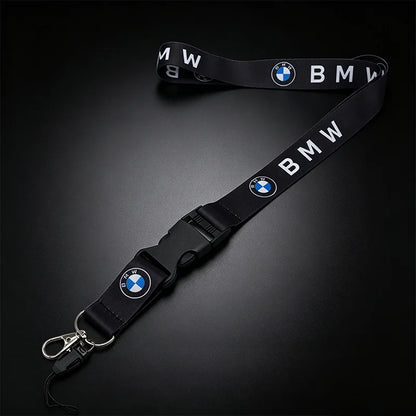Motorsport Performance Nylon Lanyard Keychain – Emblem Print