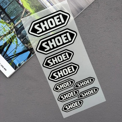 Reflective Motorcycle Helmet Sticker Set – Waterproof PVC Decal