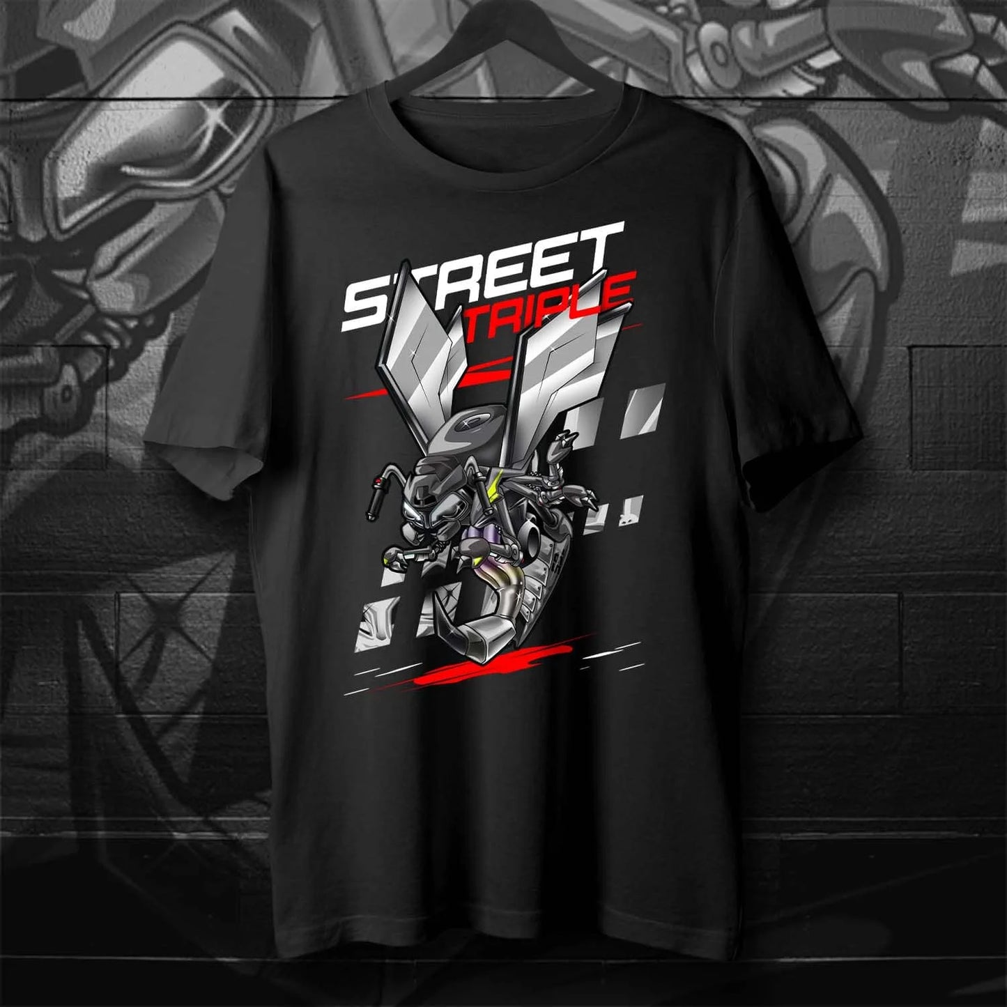 Motorcycle Wasp Graphic T-Shirt – 100% Cotton Moto Tee
