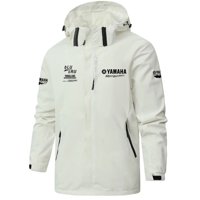 Windproof Waterproof Outdoor Riding Jacket – Detachable Hood, 4-Season