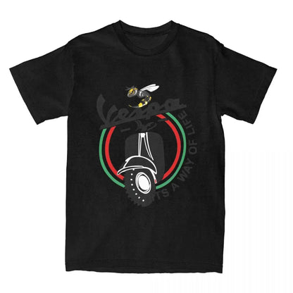Men's Motorcycle Graphic T-Shirt – 100% Cotton S–5XL