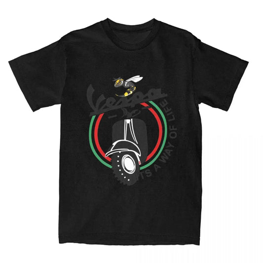 Men's Motorcycle Graphic T-Shirt – 100% Cotton S–5XL