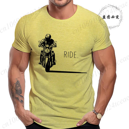 Men's Motorcycle Graphic T-Shirt | Minimalist RIDE. Biker Tee
