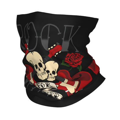 Rock & Skull Graphic Tube Bandana Neck Gaiter – Unisex Face Cover & Balaclava | 24 Designs