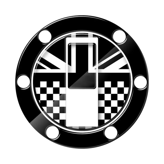 3D Motorcycle Tank Cap Protector Sticker – Union Jack Racing Design