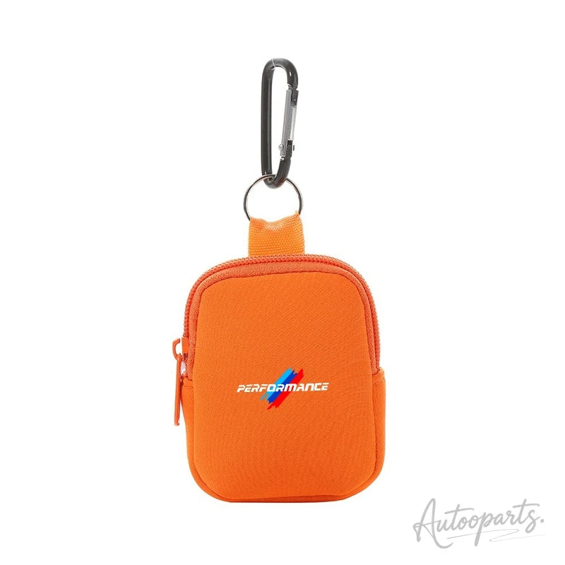 Performance Mini Coin Purse – Zipper Key Pouch with Carabiner Clip