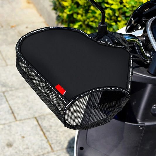 Summer Motorcycle Handlebar Muffs 3-Layer Breathable UV Protection – Mesh Oxford