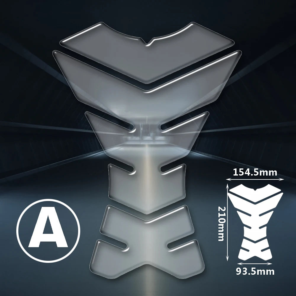 Transparent Resin Tank Pad Protector – Universal Motorcycle Fit