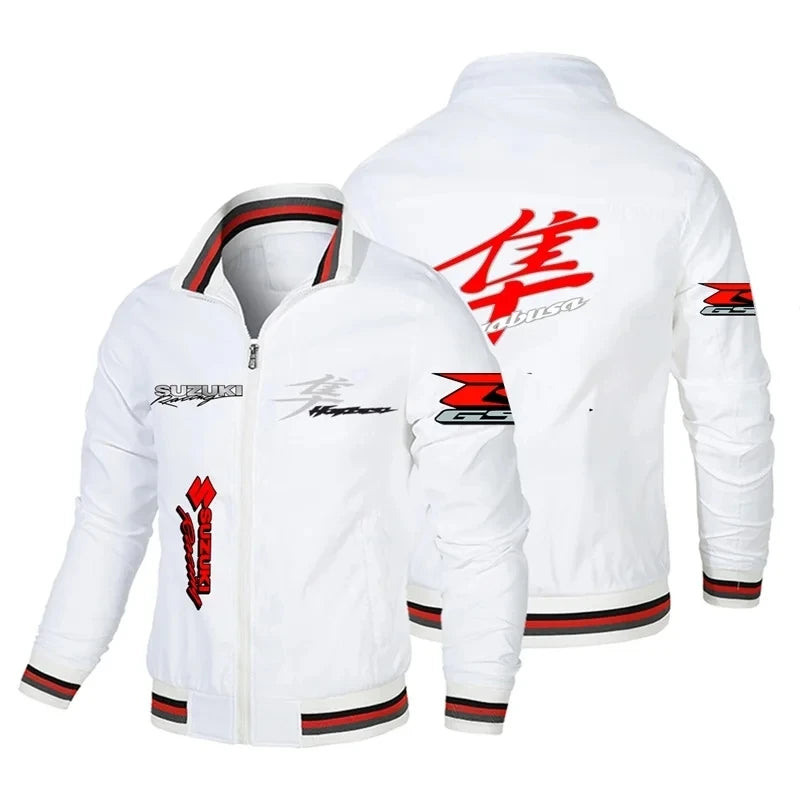 Motorcycle Culture Printed Jacket – Men's Casual Moto Coat