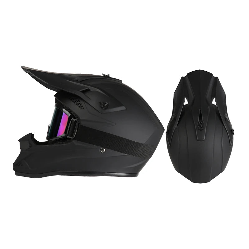 Off-Road Motorcycle Helmet with Goggles – Full Face Motocross