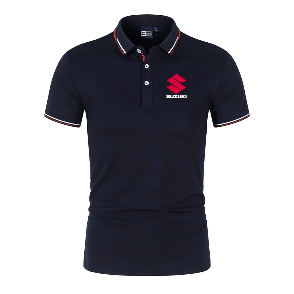 Racing Team Polo Shirt | Men's Oversized Moto Tee
