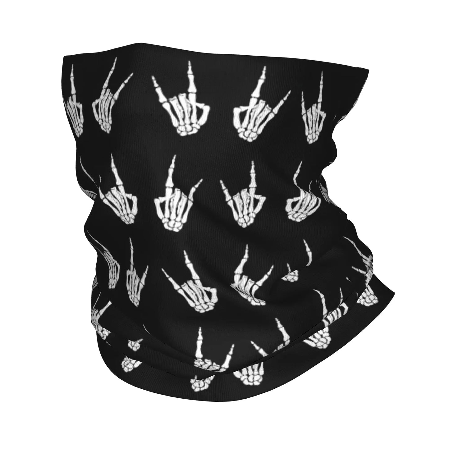 Rock & Skull Graphic Tube Bandana Neck Gaiter – Unisex Face Cover & Balaclava | 24 Designs