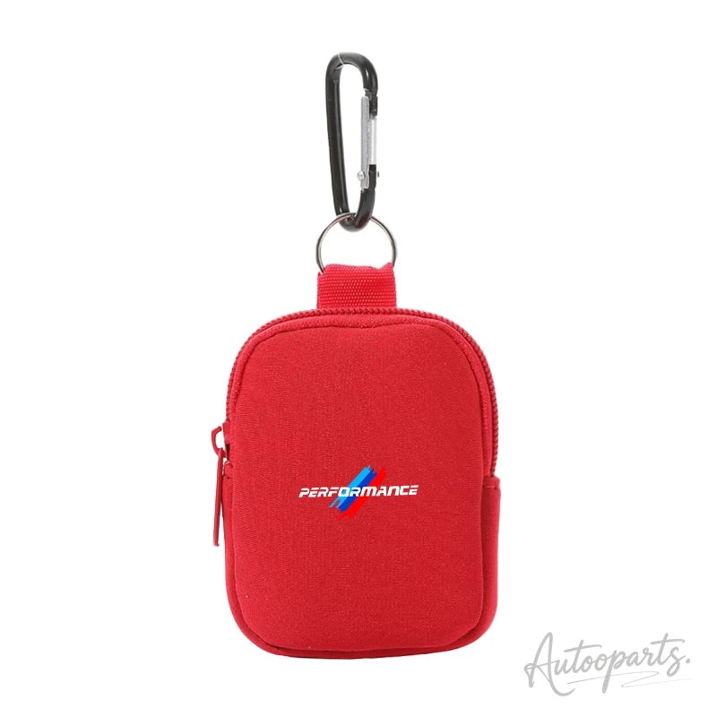 Performance Mini Coin Purse – Zipper Key Pouch with Carabiner Clip