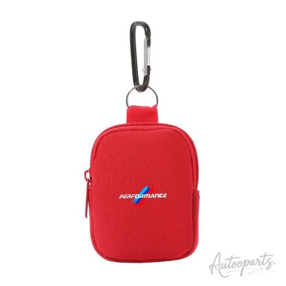 Performance Mini Coin Purse – Zipper Key Pouch with Carabiner Clip
