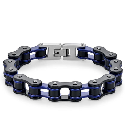 Motorcycle Chain Bracelet – Stainless Steel Biker Link Wristband