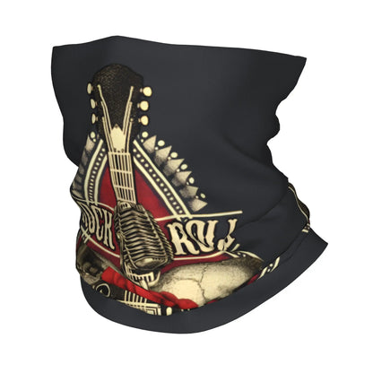 Rock & Skull Graphic Tube Bandana Neck Gaiter – Unisex Face Cover & Balaclava | 24 Designs