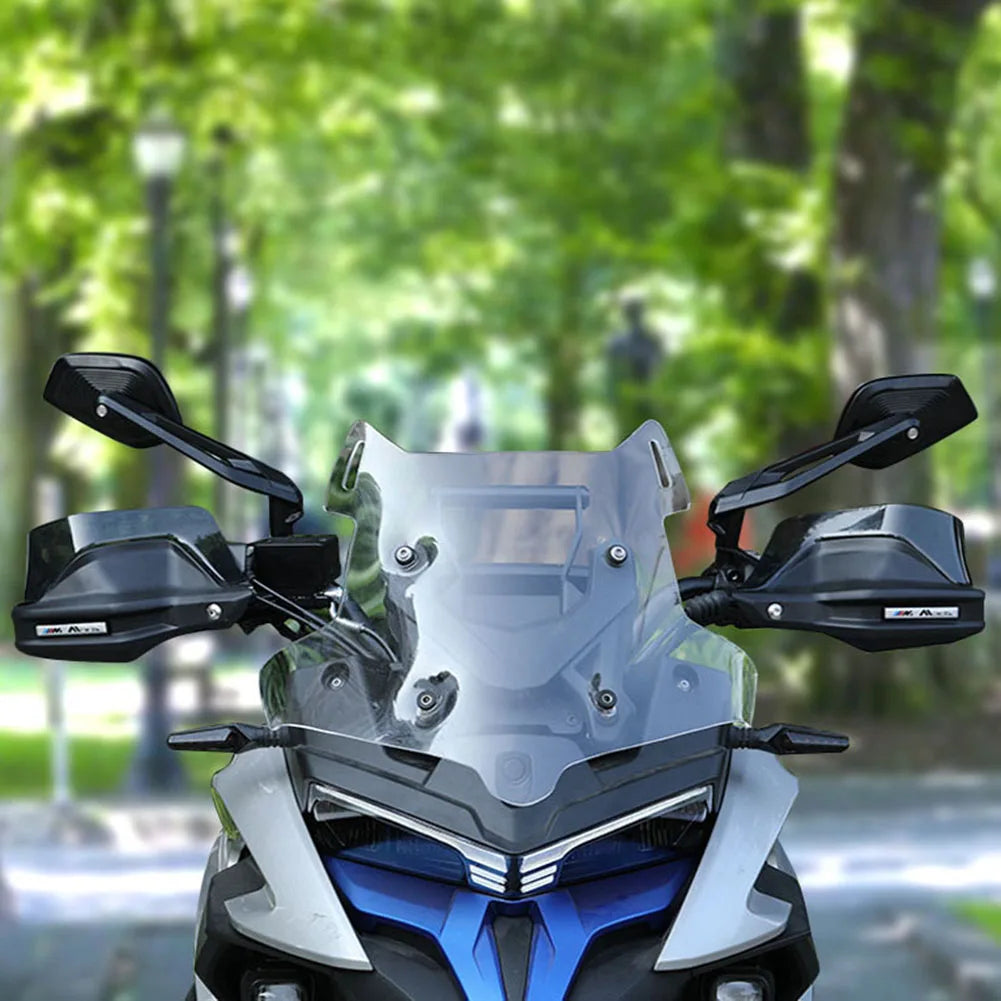 CNCアルミ製アドベンチャーバイク用バックミラー — 360°調整可能 | GS＆ADVスタイル | ブラック