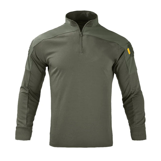 Men's Tactical Long Sleeve Shirt 1/4 Zip Quick-Dry Combat Top