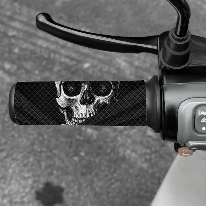 Peeking Skull Grip Stickers – Waterproof Anti-Slip Decals | 2PCS