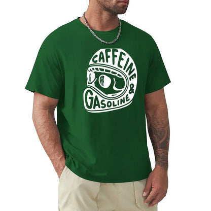 カフェイン＆ガソリン モトグラフィックTシャツ — 100%コットン | S–6XL | 11色