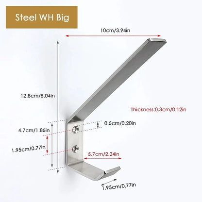 Stainless Steel Helmet Hook – Multi-Purpose Wall Mount Rack