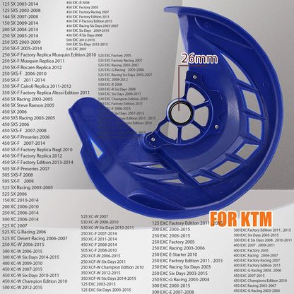 Front Brake Disc Guard – 22mm / 26mm Axle, ABS & Aluminium, Fits 275mm Discs