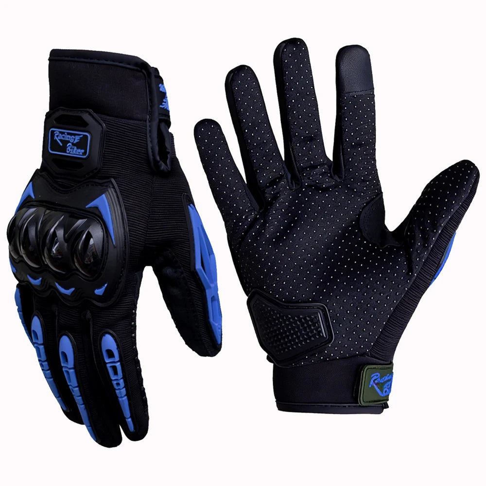 Full Finger Motorcycle Gloves – Knuckle Armor Touch Screen
