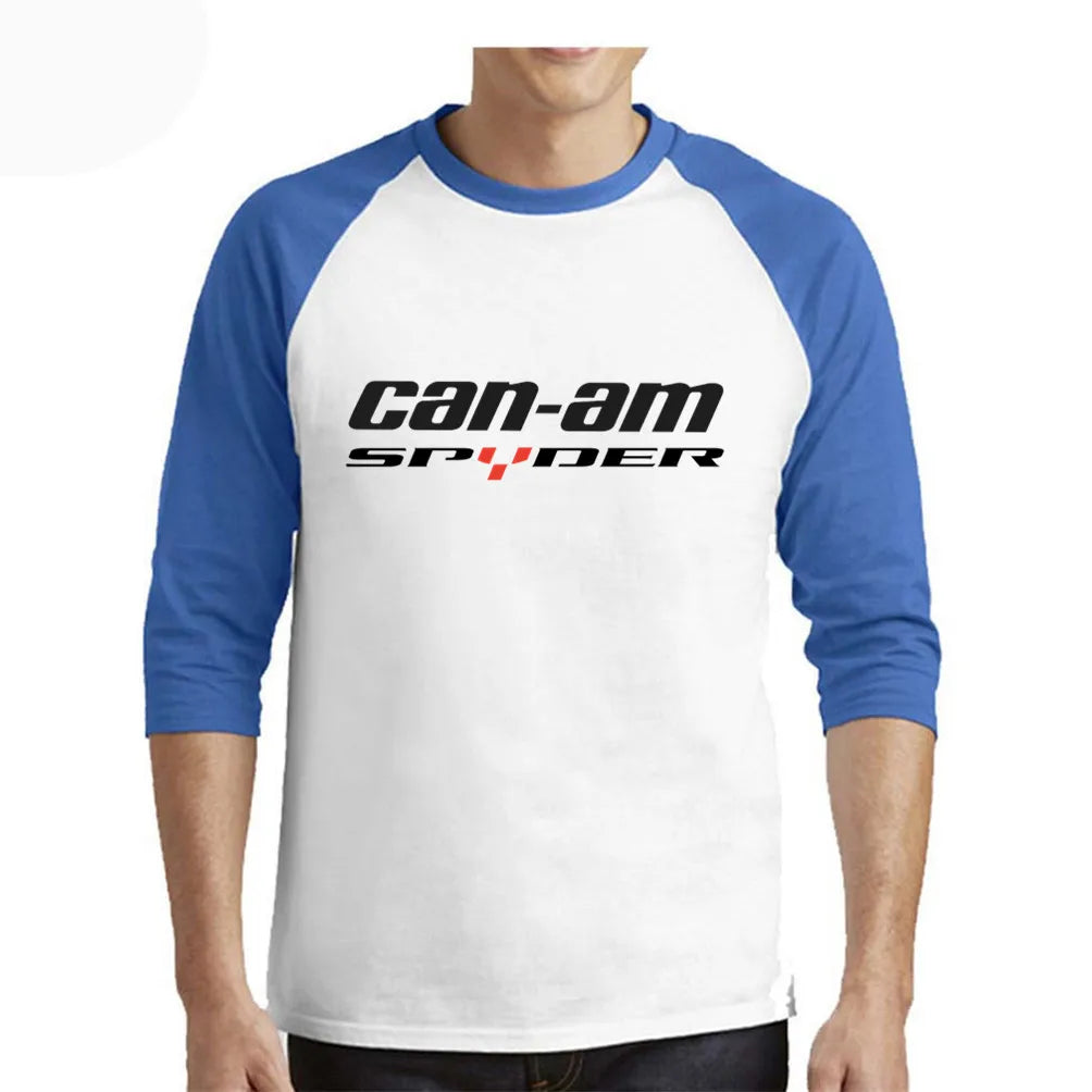 Maglietta grafica da uomo a maniche lunghe per motocicletta – T-shirt in cotone per motociclisti
