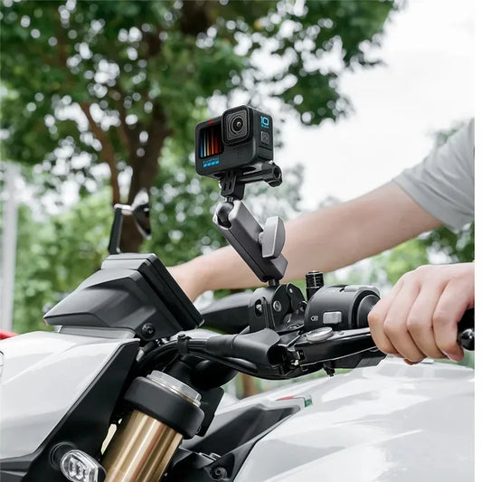 Motorcycle Handlebar & Seatpost Camera Clip Mount – Aluminum Alloy