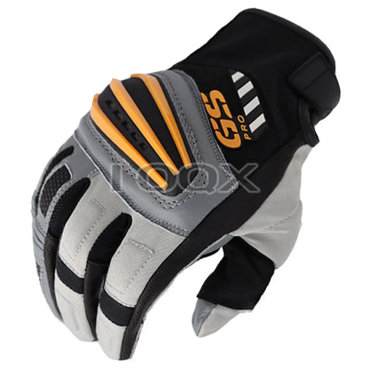 Full-Finger Motorcycle Rally Leather Gloves – Unisex, M–XXL