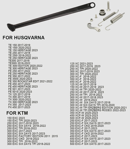 CNC Aluminum Enduro Kickstand with Spring Kit – XC / EXC / XCW | 2 Styles, 4 Colors