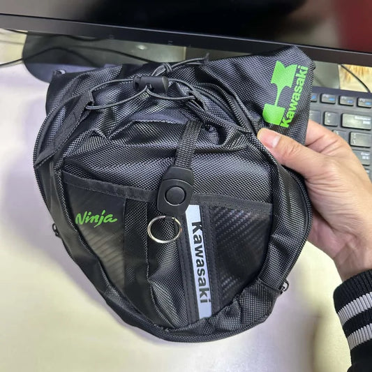 Motorcycle Nylon Leg Bag & Waist Pack – Unisex | Black
